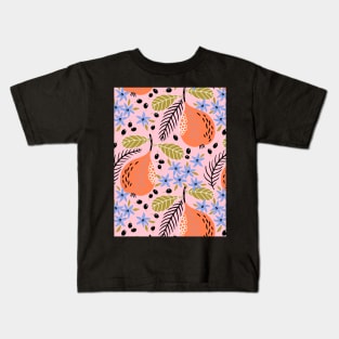 Flowers and Fruit pattern Kids T-Shirt